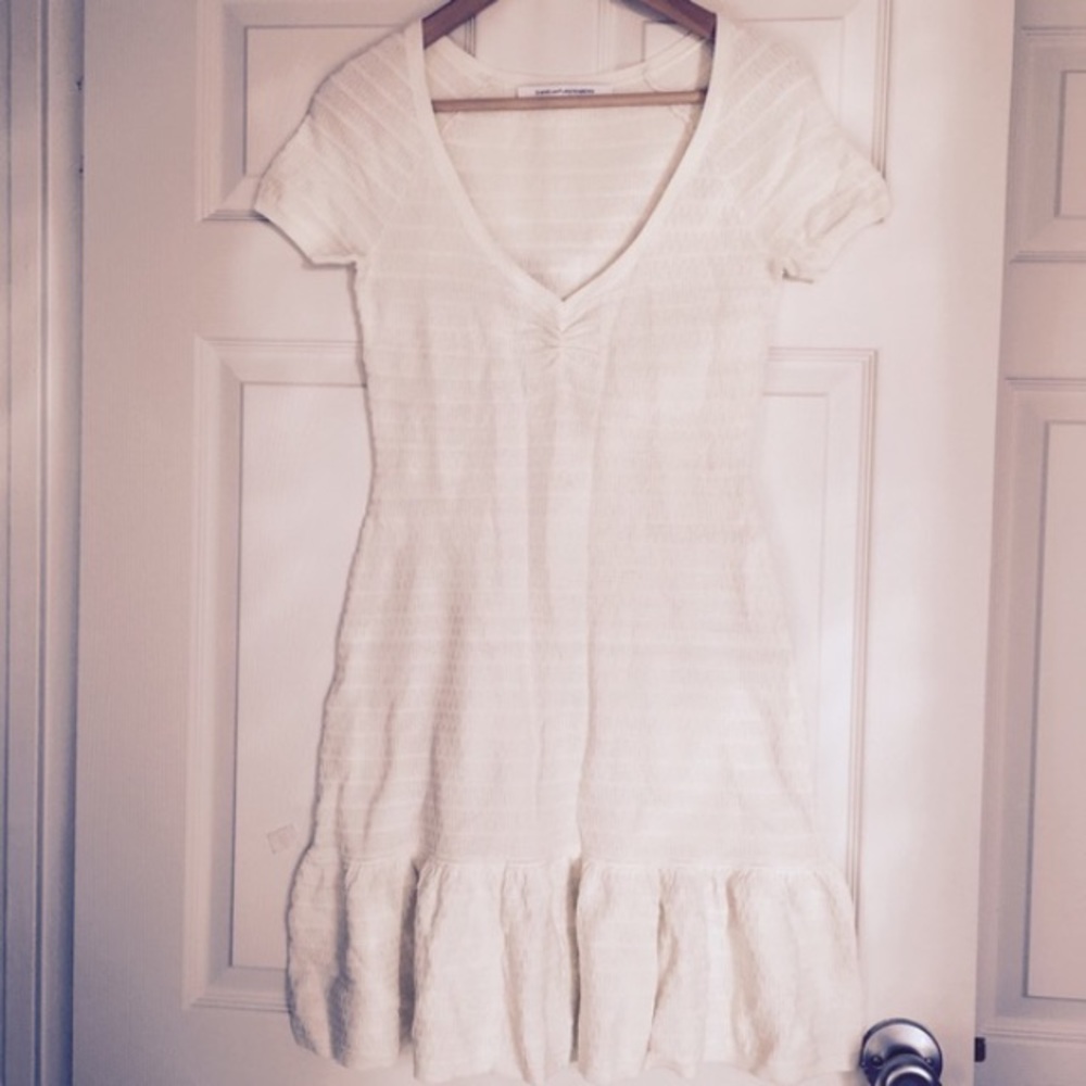 💗DVF Sweetheart Neckline Textured Dress